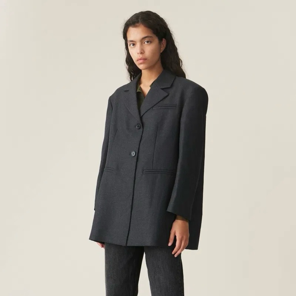 Ganni Charcoal Blazer